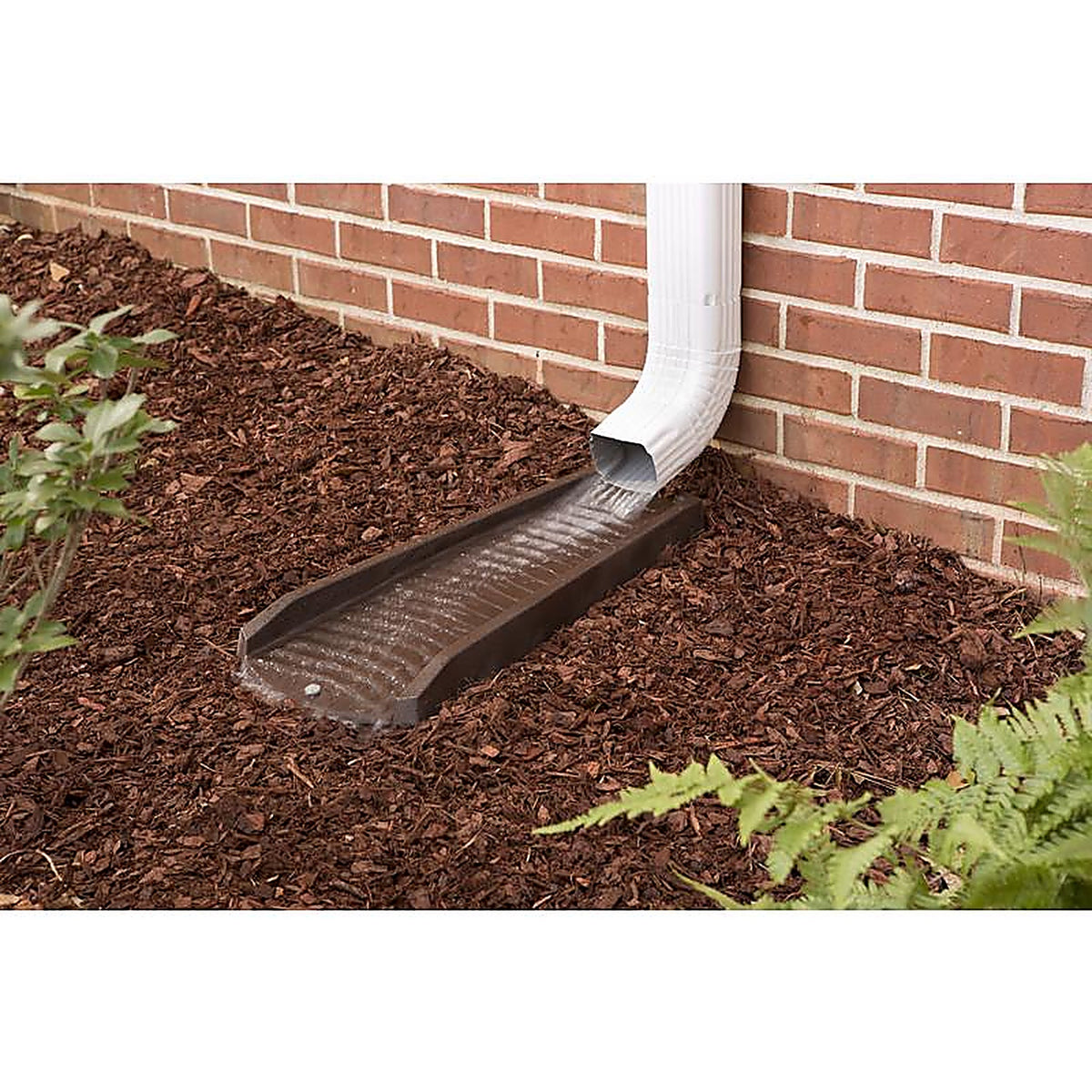Amerimax - 3011-12 - 2 in. H x 11 in. W x 24 in. L Brown Vinyl K Splash Block