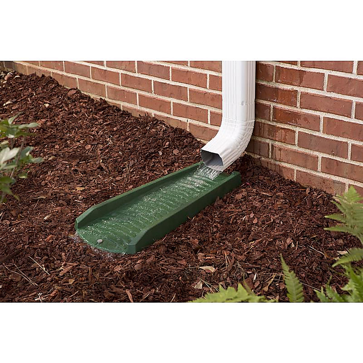 Amerimax - 3012-12 - 2 in. H x 11 in. W x 24 in. L Green Vinyl Splash Block