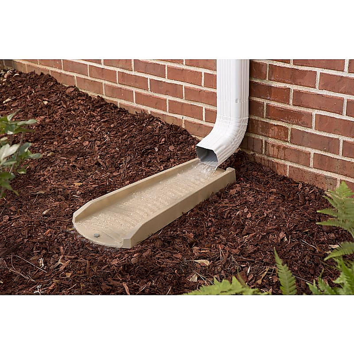 Amerimax - 3013-12 - 2 in. H x 11 in. W x 24 in. L Stone Vinyl Splash Block
