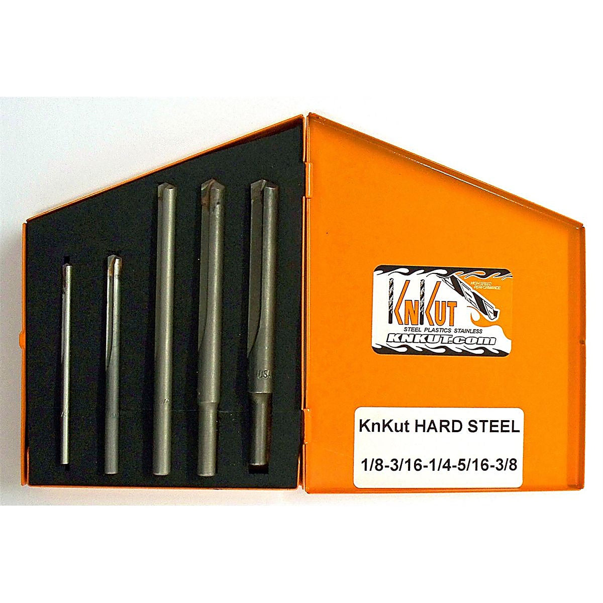 KnKut - 5KK9 - 5 Pc. Hard Steel Carbide Tipped Drill Bit Set