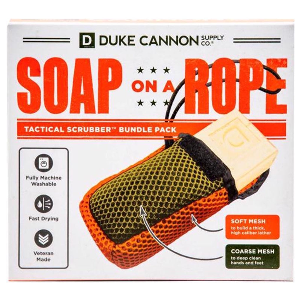 Duke Cannon - BOURBONTACTBUND - Soap on a Rope Bath Sponge Set 1 pk