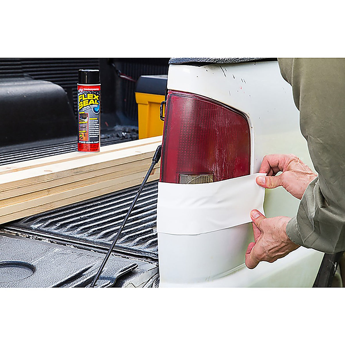 Flex Seal - TFSWHTMINI-8 - FLEX TAPE MINI 3 in. W X 4 in. L White Waterproof Repair Tape