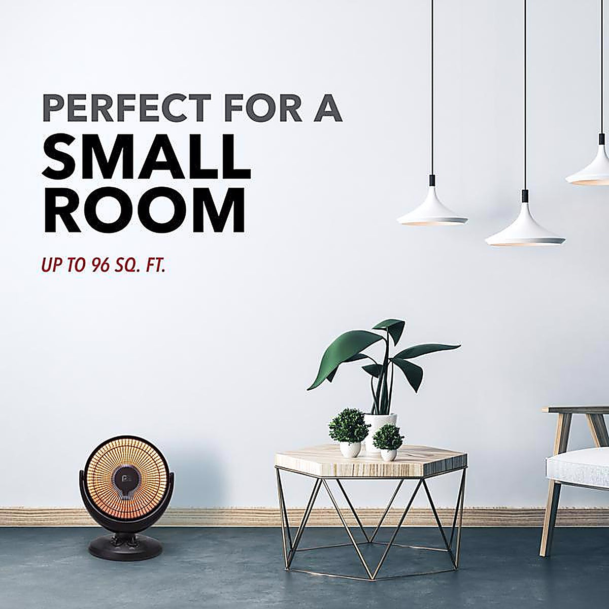 Perfect Aire - 1PHCF14 - 800 sq. ft. Radiant Electric Parabolic Heater