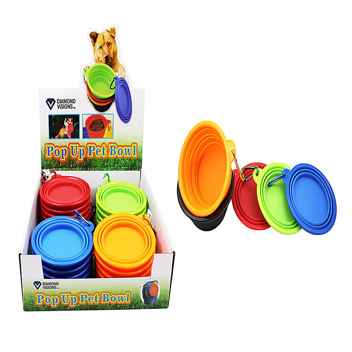 Diamond Visions - 11-2069 - Pop Up Pet Bowl Silicone 1 pk