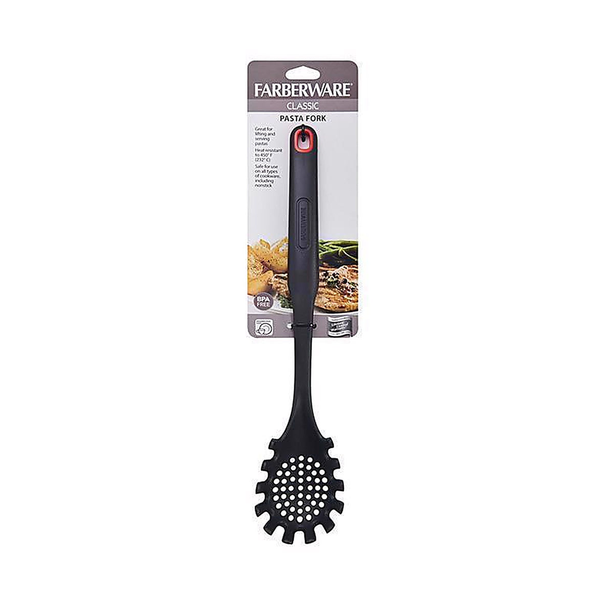 Farberware - 5211657 - Black Nylon Pasta Fork