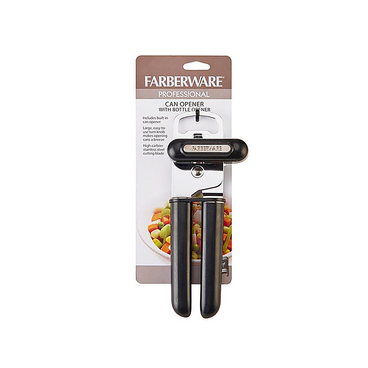 Farberware - 5211450 - Black/Silver ABS/Stainless Steel Manual Can Opener