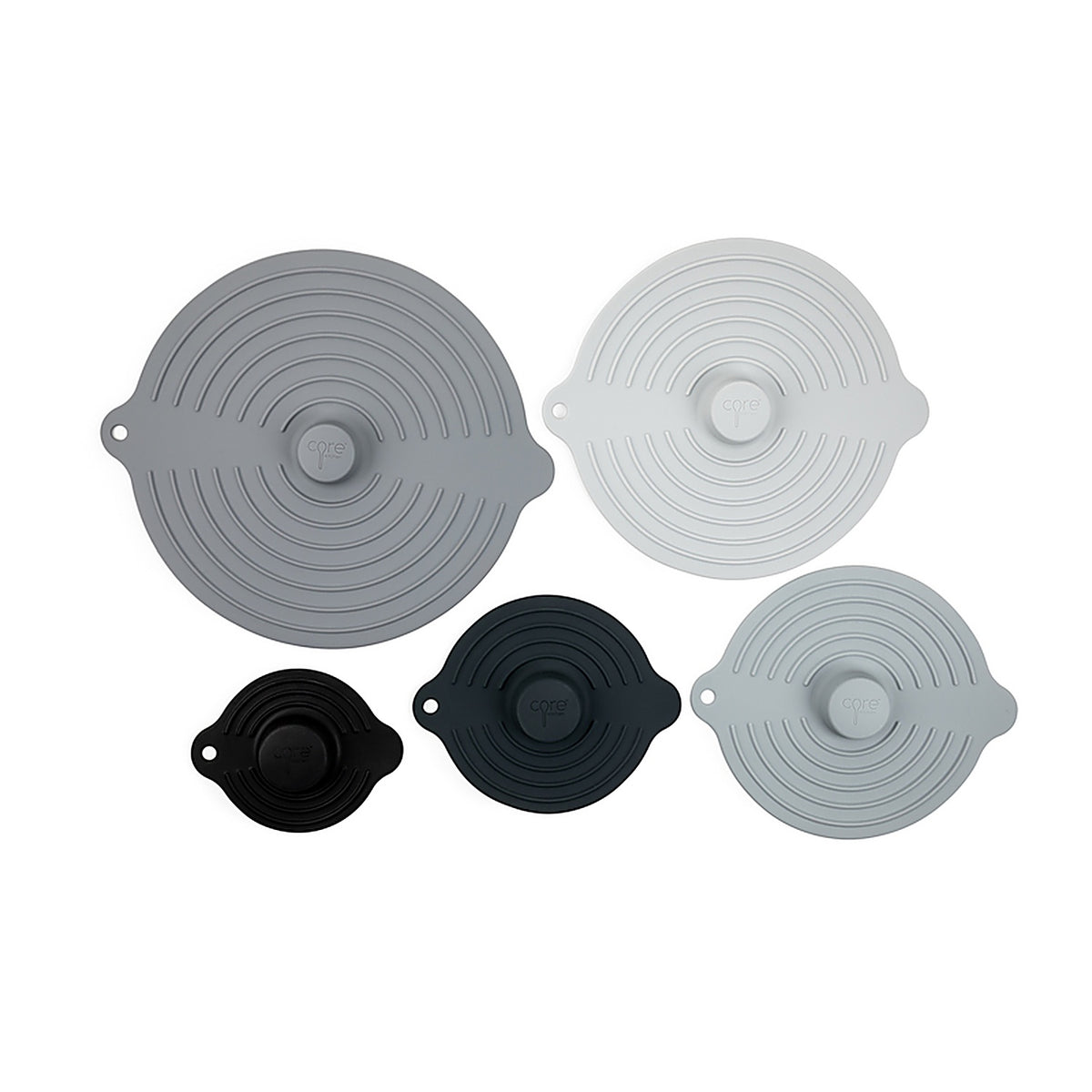 Core Kitchen - AC29906 - 4.72 in. W x 5.96 in. L Assorted Silicone Suction Lid Set L-5.96 W-4.72 H-0.89