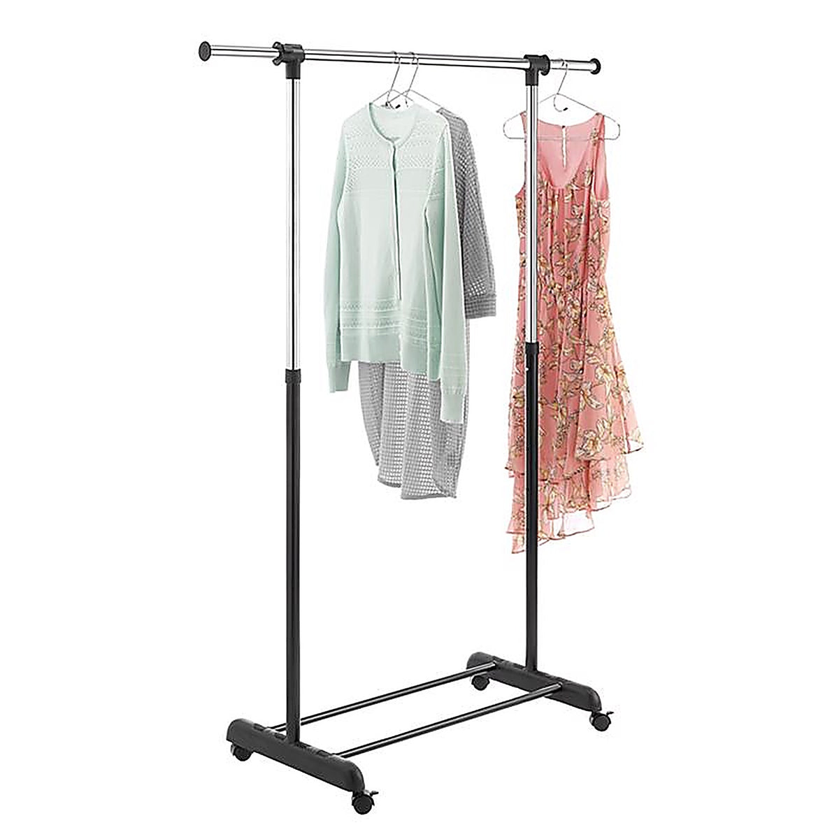Whitmor - 6021-10150 - 64.5 in. H X 17.3 in. W X 47.62 in. L Metal Garment Rack
