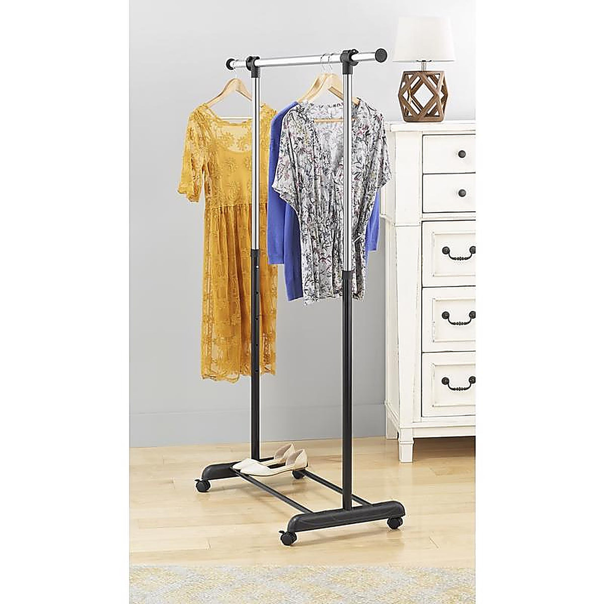 Whitmor - 6021-10150 - 64.5 in. H X 17.3 in. W X 47.62 in. L Metal Garment Rack