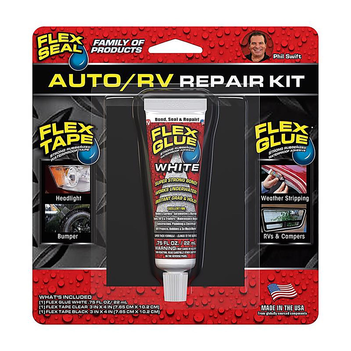 FLEX - KITAUTOMINI - SEAL Auto/RV Repair Kit 3 pk