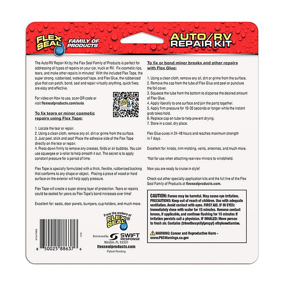 FLEX - KITAUTOMINI - SEAL Auto/RV Repair Kit 3 pk