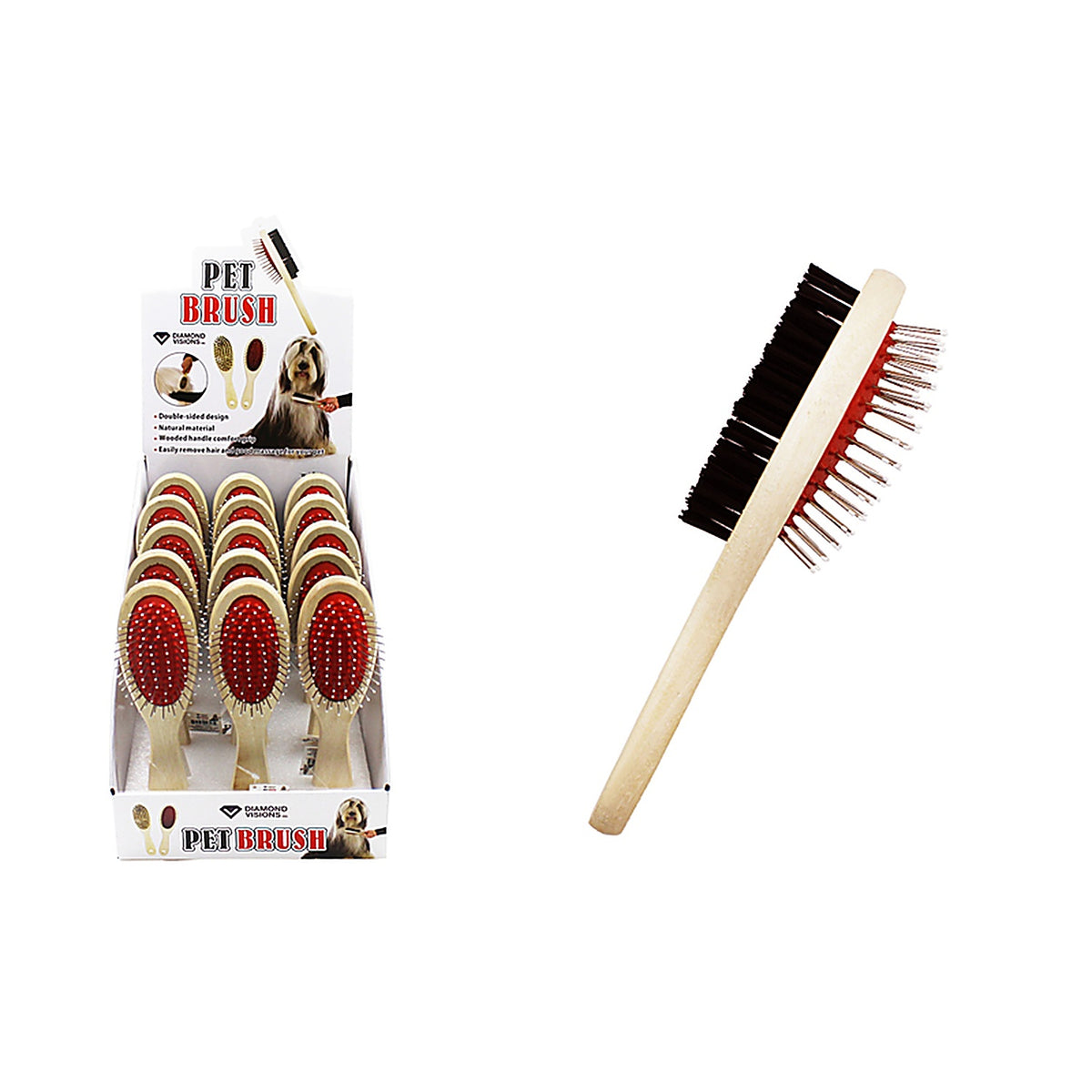 Diamond Visions - 11-2313 - Double Sided Pet Brush