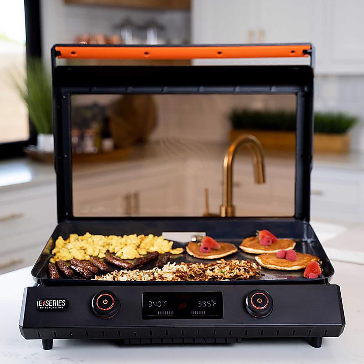Blackstone - 8001 - E-Series 22 in. L X 9.29 in. W Cast Aluminum Nonstick Surface Electric Griddles