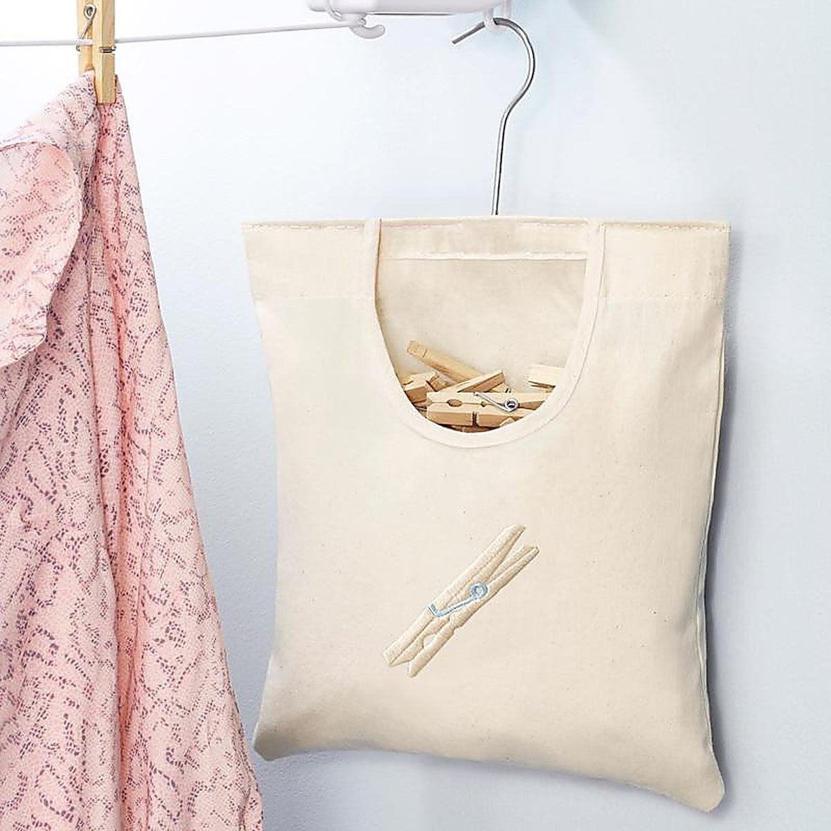 Whitmor - 6462-789 - Cotton Clothes Pin Bag