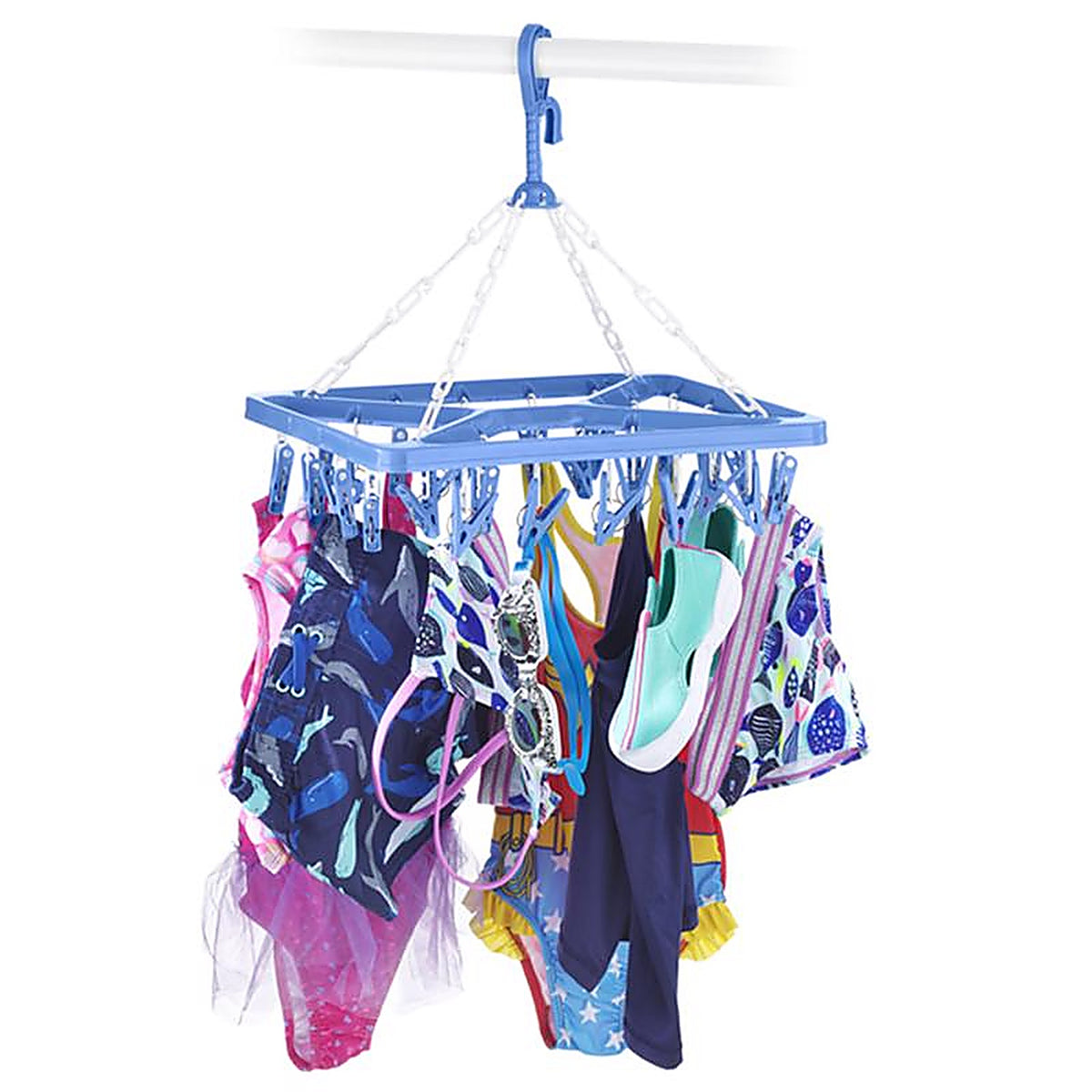 Whitmor - 6171-844 - 18.5 in. H X 11.6 in. W X 2 in. D Plastic Hanging Clothes Drying Rack