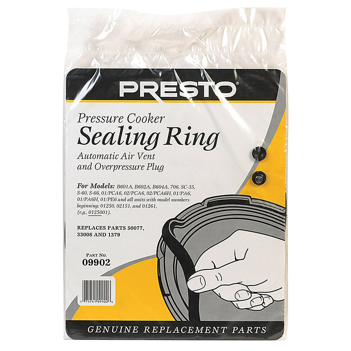 Presto - 09902 - Rubber Pressure Cooker Sealing Ring 6 qt