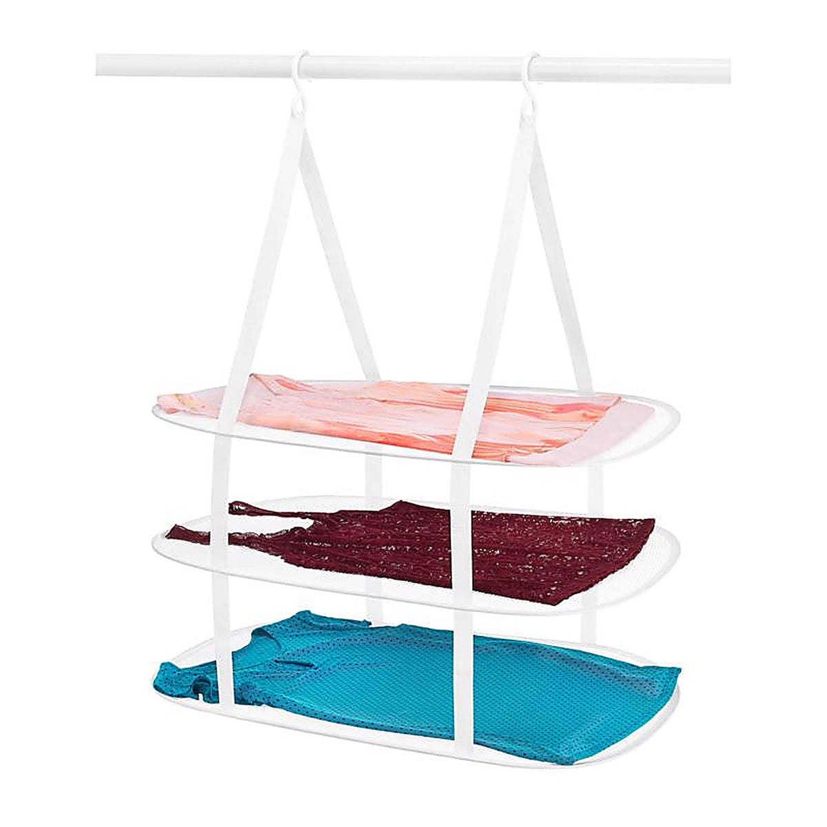 Whitmor - 6506-9367-WHT - 33 in. H X 27.25 in. W X 19.25 in. D Steel Hanging Collapsible Clothes Drying Rack