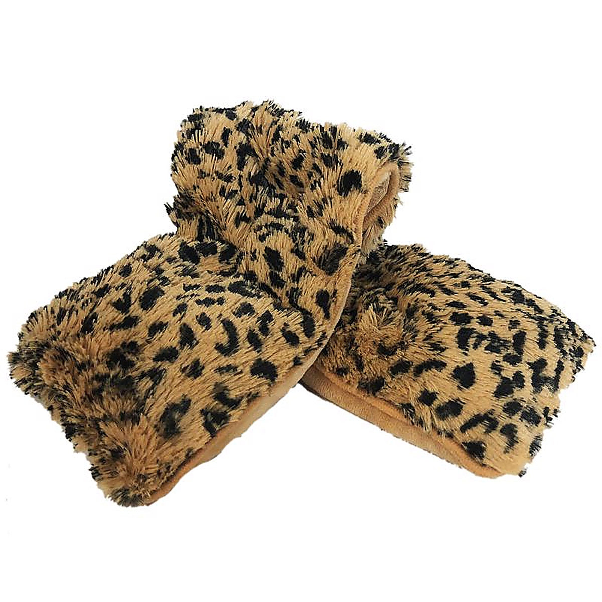 Warmies - CPW-TAWNY-1 - Neck Wraps Black/Brown Leopard 19 in