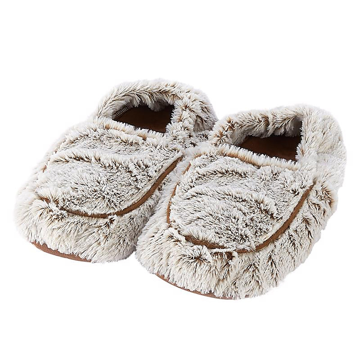 Warmies - FW-SLI-MB - Marshmallow Slippers Brown/Gray