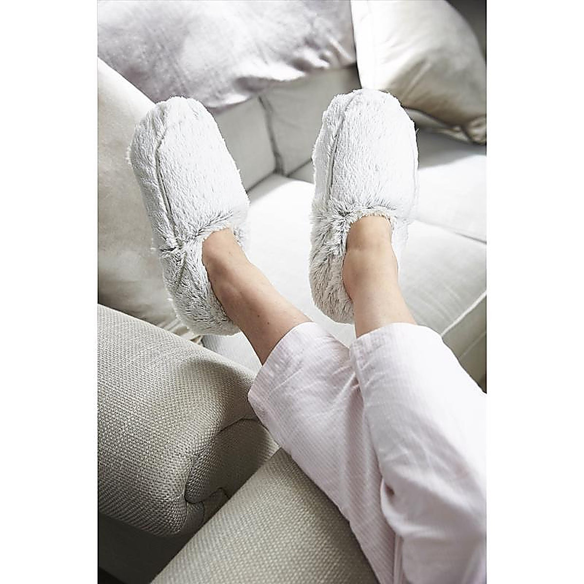 Warmies - FW-SLI-MG - Marshmallow Slippers Gray