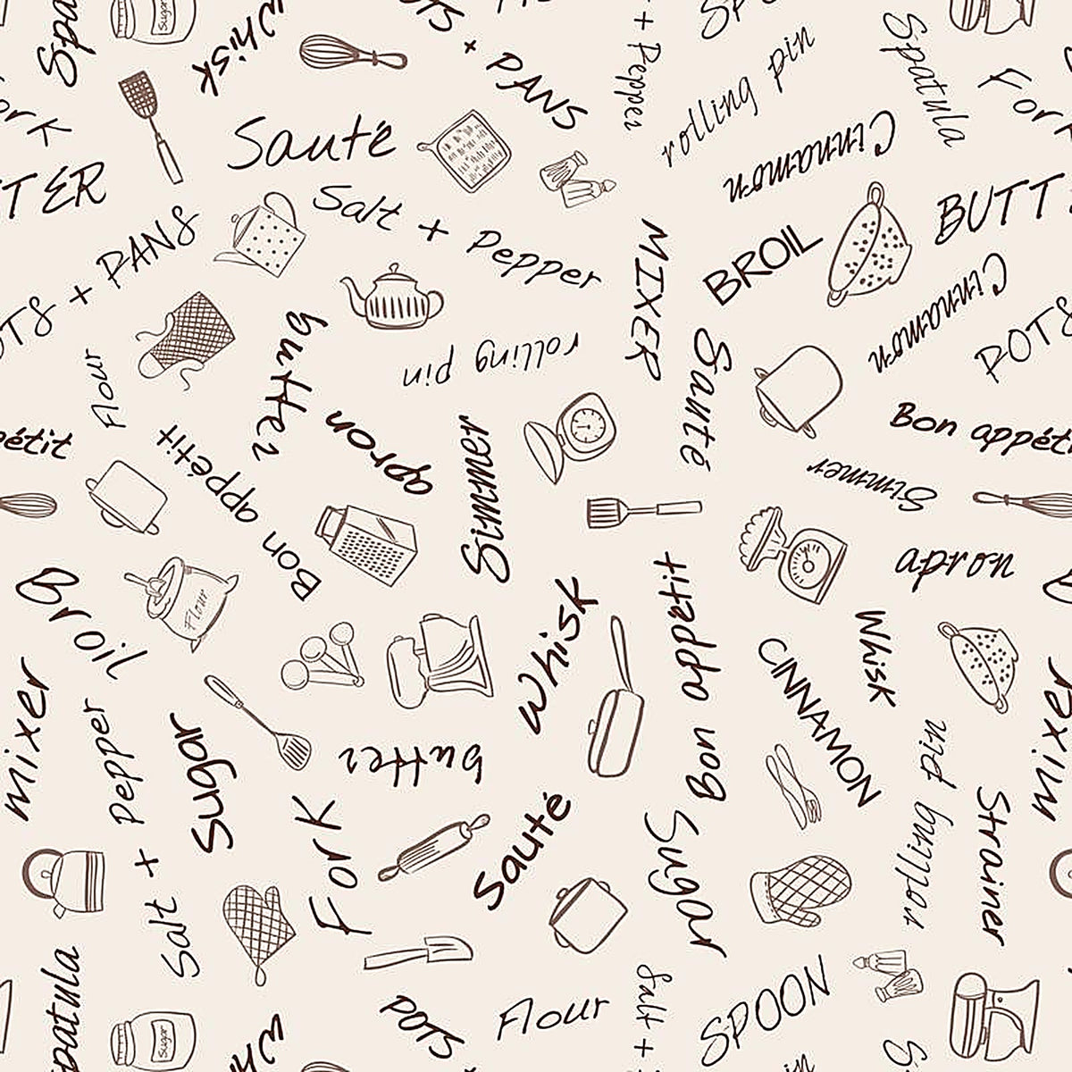 Con-Tact - 16F-C9A5G2-06 - Creative Covering 16 ft. L X 18 in. W Bon Appetit Self-Adhesive Shelf Liner