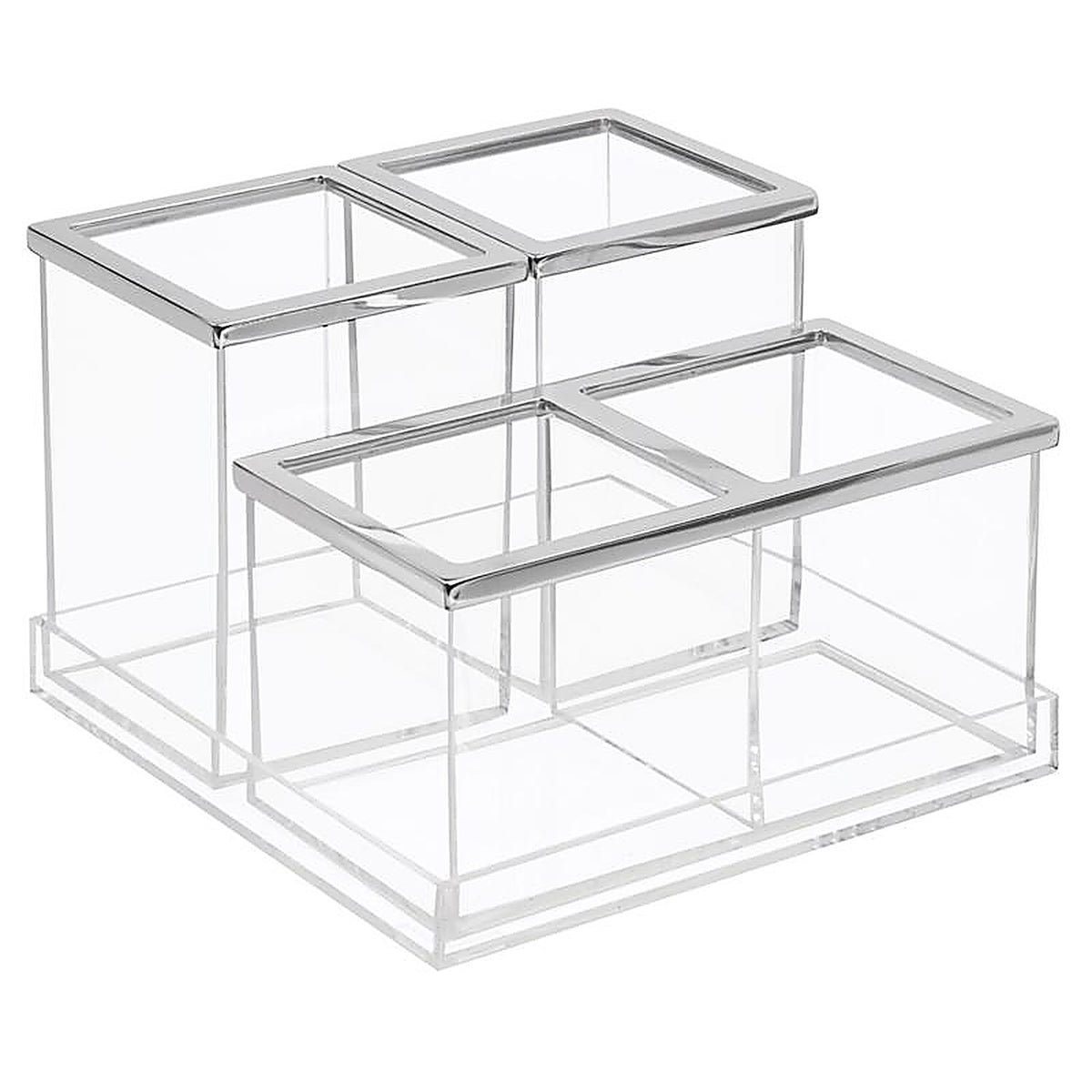 InterDesign - 20470 - Clear Plastic Bath Accessory Set
