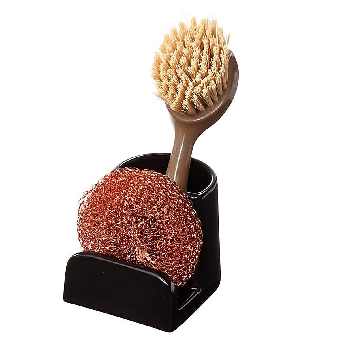 InterDesign - 51757 - 3.69 in. L X 2.93 in. W X 3.03 in. H Sponge and Brush Holder