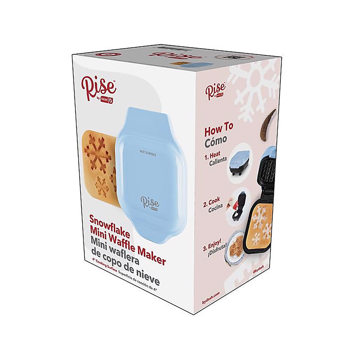 Rise by Dash - RMWS001GBSD06 - Blue Plastic Waffle Maker Snow