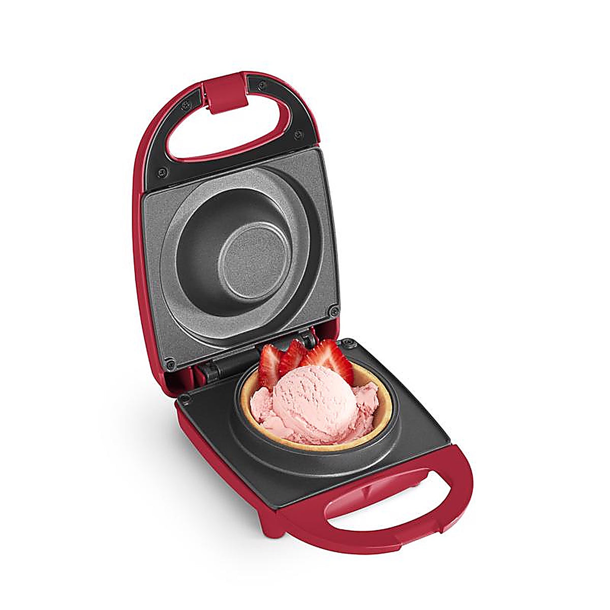Rise by Dash - RWBM001GBRR08 - Red Plastic Waffle Bowl Maker