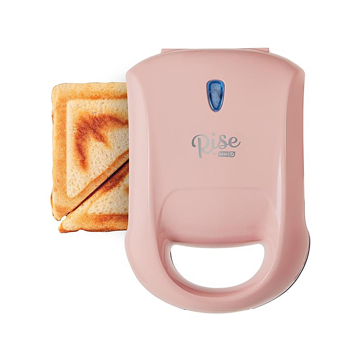 Rise by Dash - RPM100GBRS06 - 6.2 in. W Metal Nonstick Surface Pink Sandwich Grill
