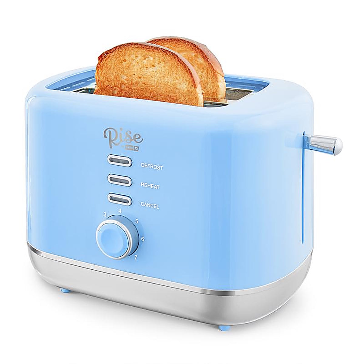 Rise by Dash - RTT200GBSK06 - Plastic Blue 2 slot Toaster 7.4 in. H X 7.2 in. W X 11.1 in. D