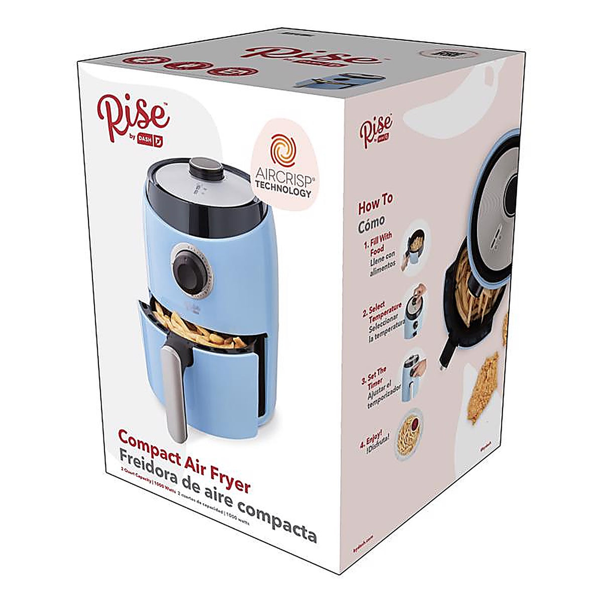 Rise by Dash - RCAF160GBSK02 - Blue 2 qt Air Fryer