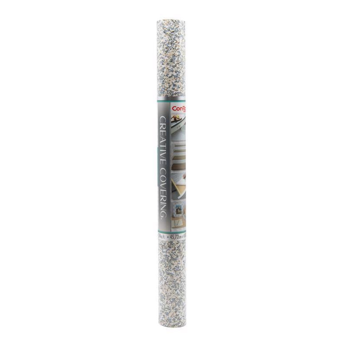 Con-Tact - 16F-C9AJ62-06 - 16 ft. L X 18 in. W Gray Granite Self-Adhesive Shelf Liner