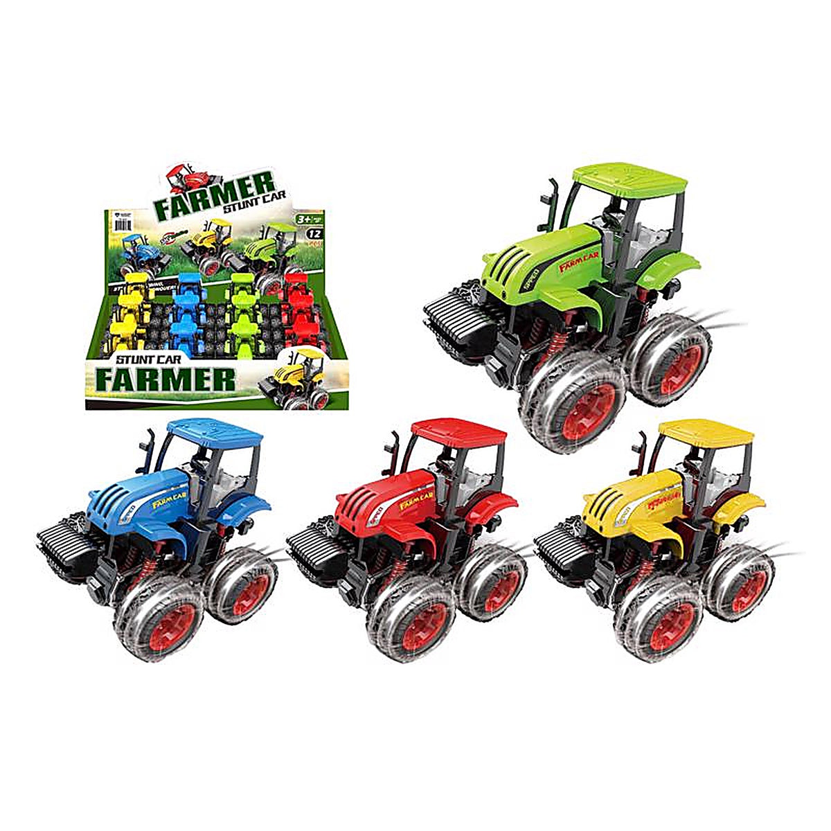 Diamond Visions - TM-3634 - Pull-Back Farm Tractor Plastic 1 pk