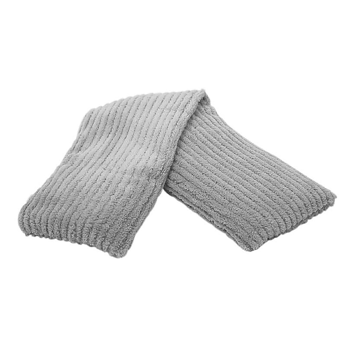 Warmies - HP-COR-GR - Hot-Pak Gray Ribbed Neck and Shoulder Wrap 1 pk