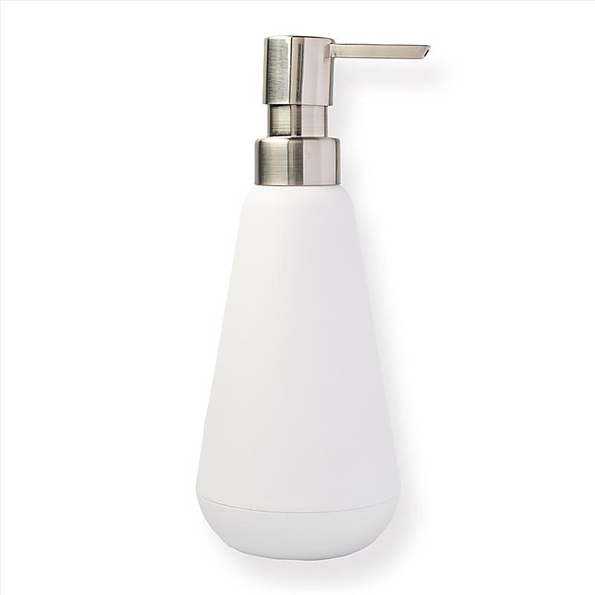 Sttelli - BEA-SPU-WHI - Belize Brushed Nickel White Plastic Soap Pump