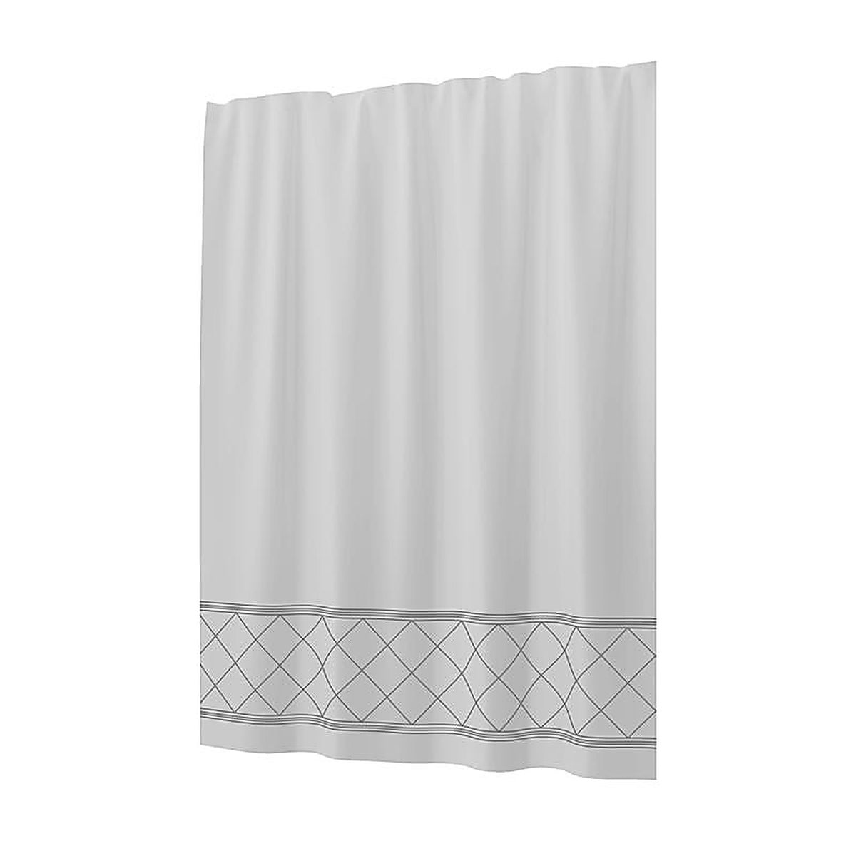 Sttelli - RAS-115-WH - Radiance 72 in. H X 72 in. W White Shower Curtain Polyester