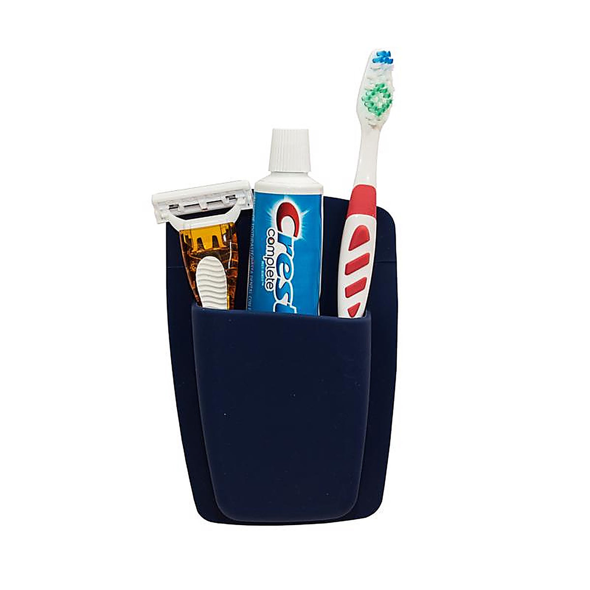 Sttelli - SIO-BOR-NAV - Navy Silicone Caddy/Razor/Toothbrush Holder