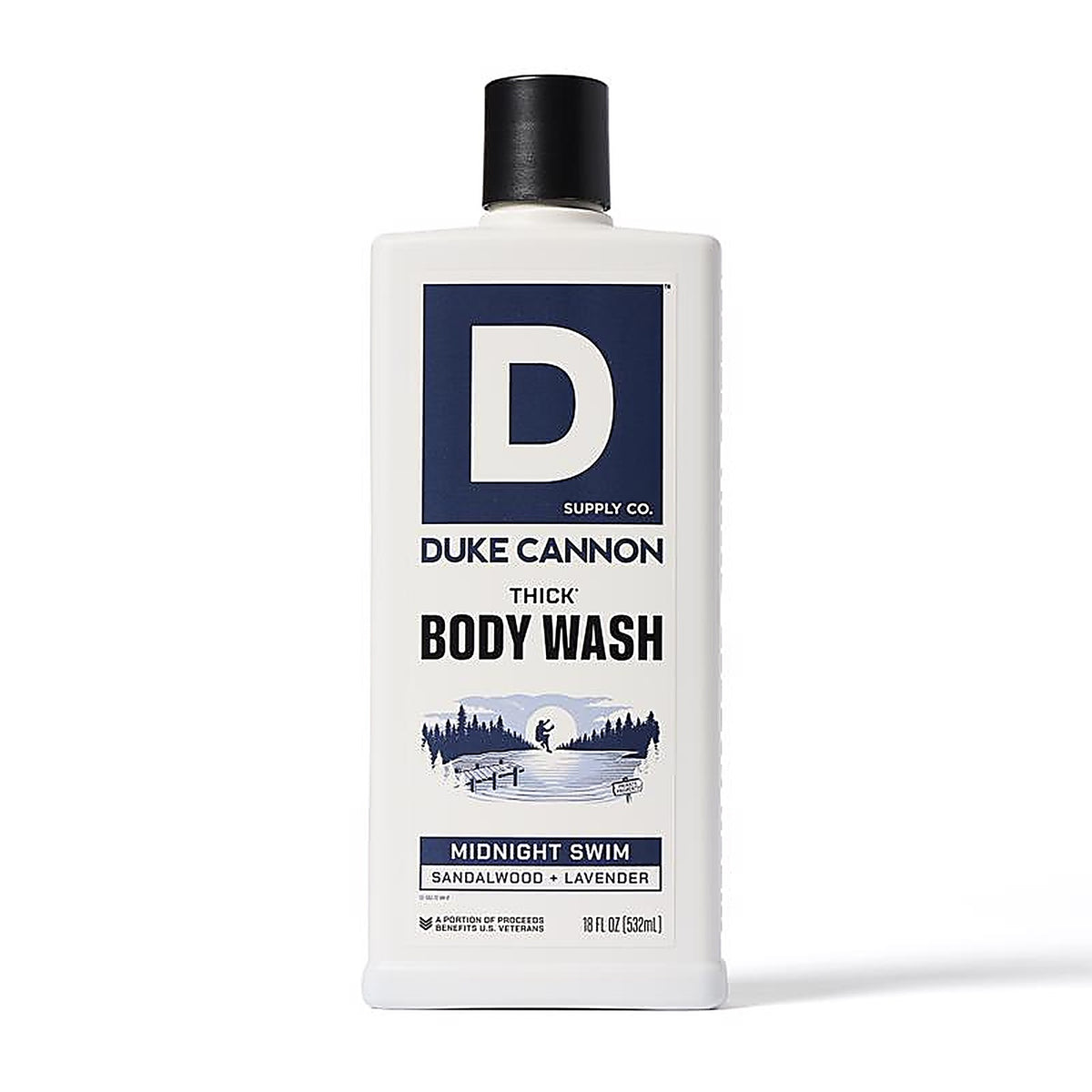 Duke Cannon - 1000118 - Midnight Swim Sea Grass and Sandalwood Scent Body Wash 17.5 oz 1 pk