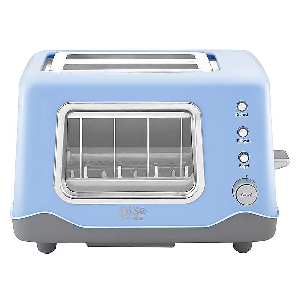 Rise by Dash - RCVT200GBSK02 - Metal Blue 2 slot Toaster 7.9 in. H X 12.2 in. W X 9.5 in. D