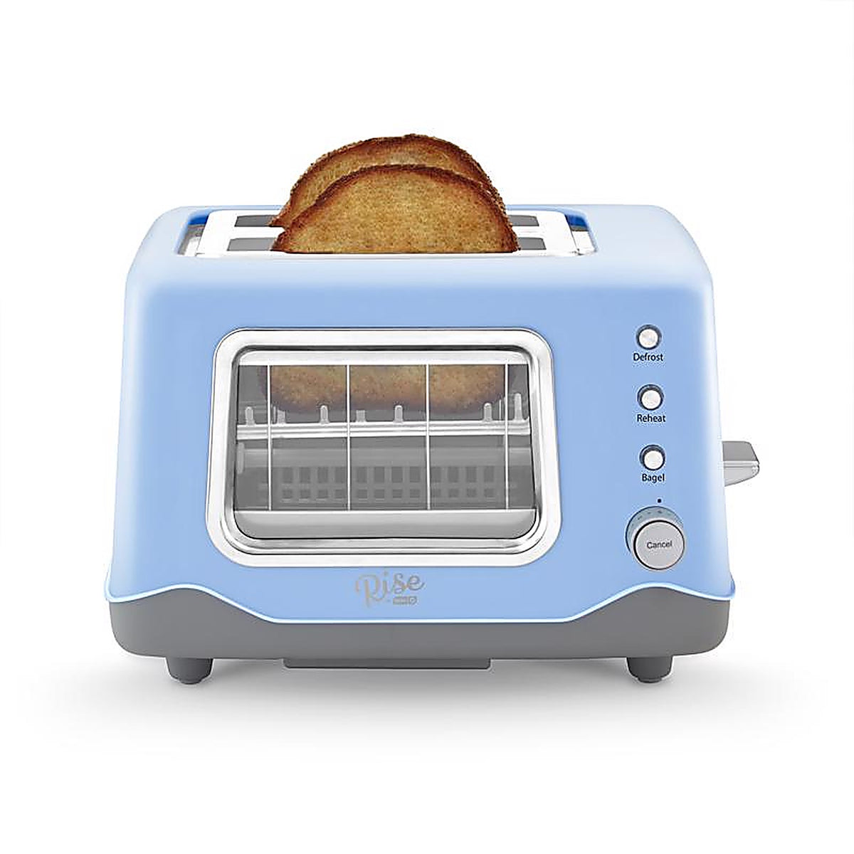 Rise by Dash - RCVT200GBSK02 - Metal Blue 2 slot Toaster 7.9 in. H X 12.2 in. W X 9.5 in. D