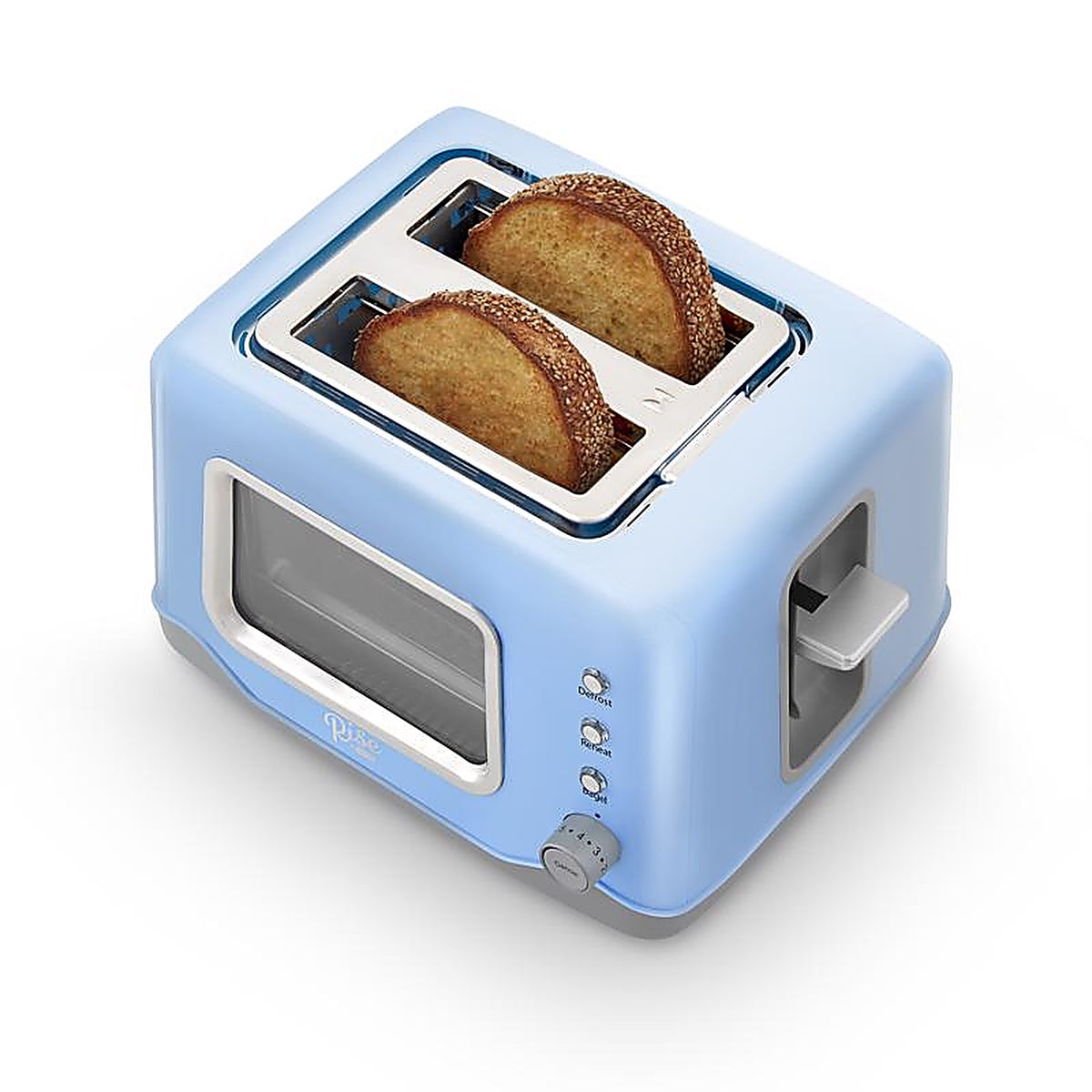Rise by Dash - RCVT200GBSK02 - Metal Blue 2 slot Toaster 7.9 in. H X 12.2 in. W X 9.5 in. D