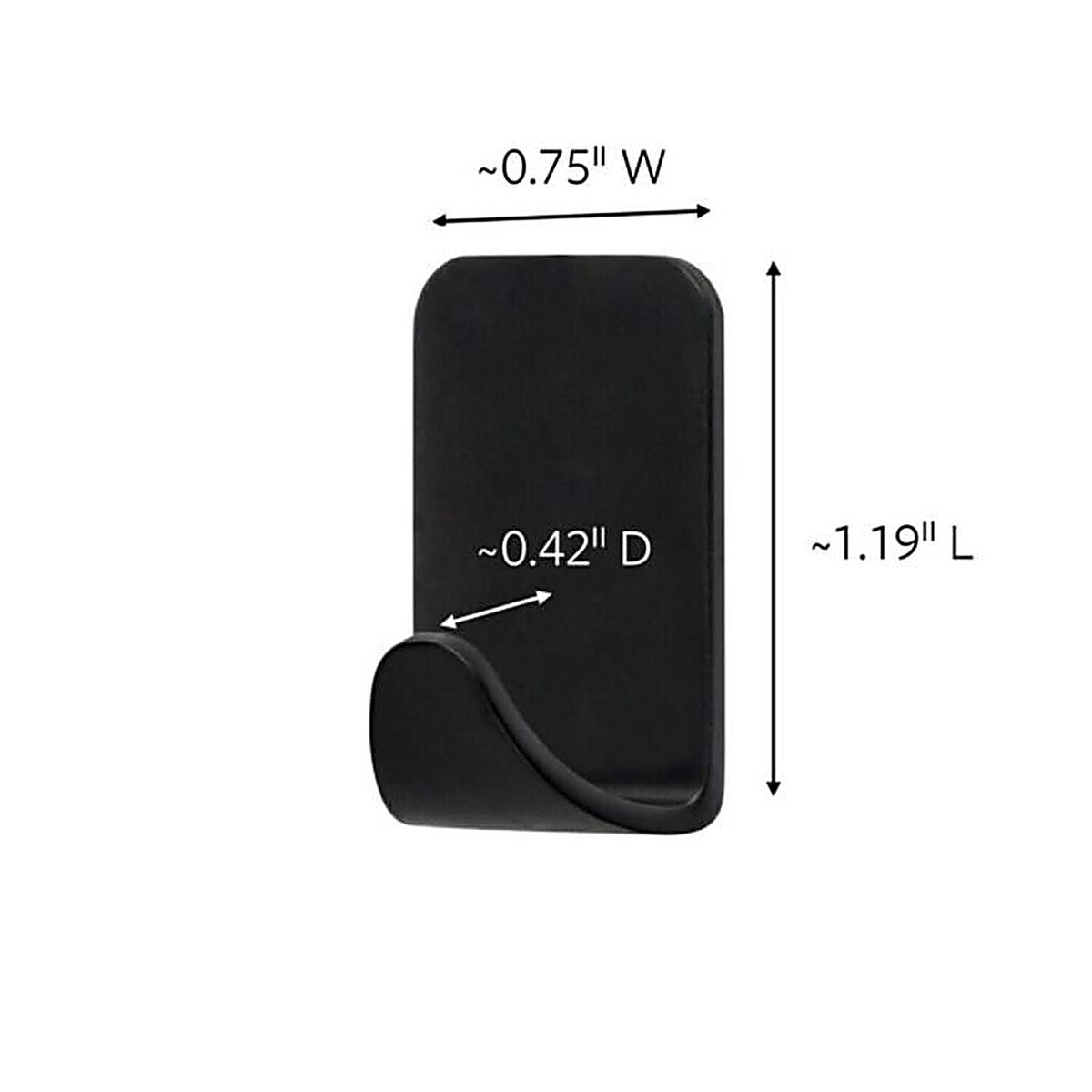 3M - 17032MB-4ES - Command Small Plastic Hook 1 in. L 4 pk