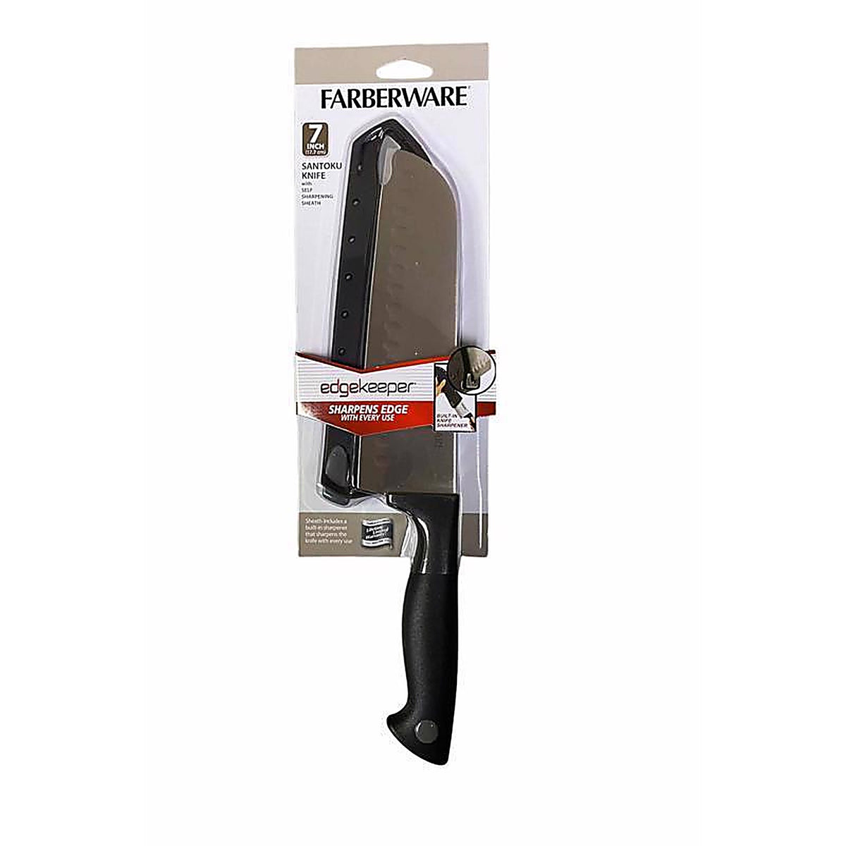Farberware - 5301748 - Edgekeeper 7 in. L Stainless Steel Santoku Knife 2 pc
