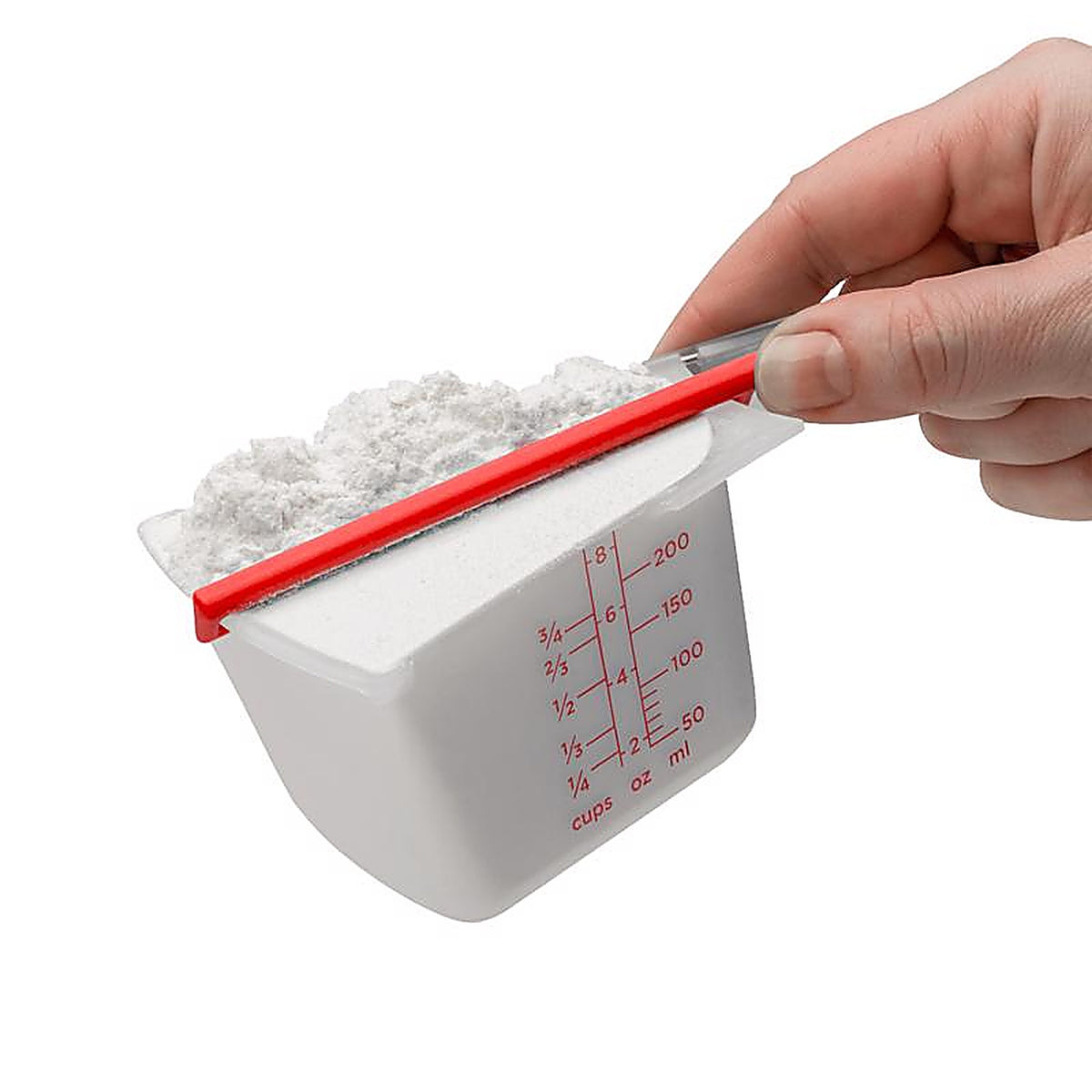 Dreamfarm - DFLV2430 - Polypropylene Clear/Red Measuring Cup