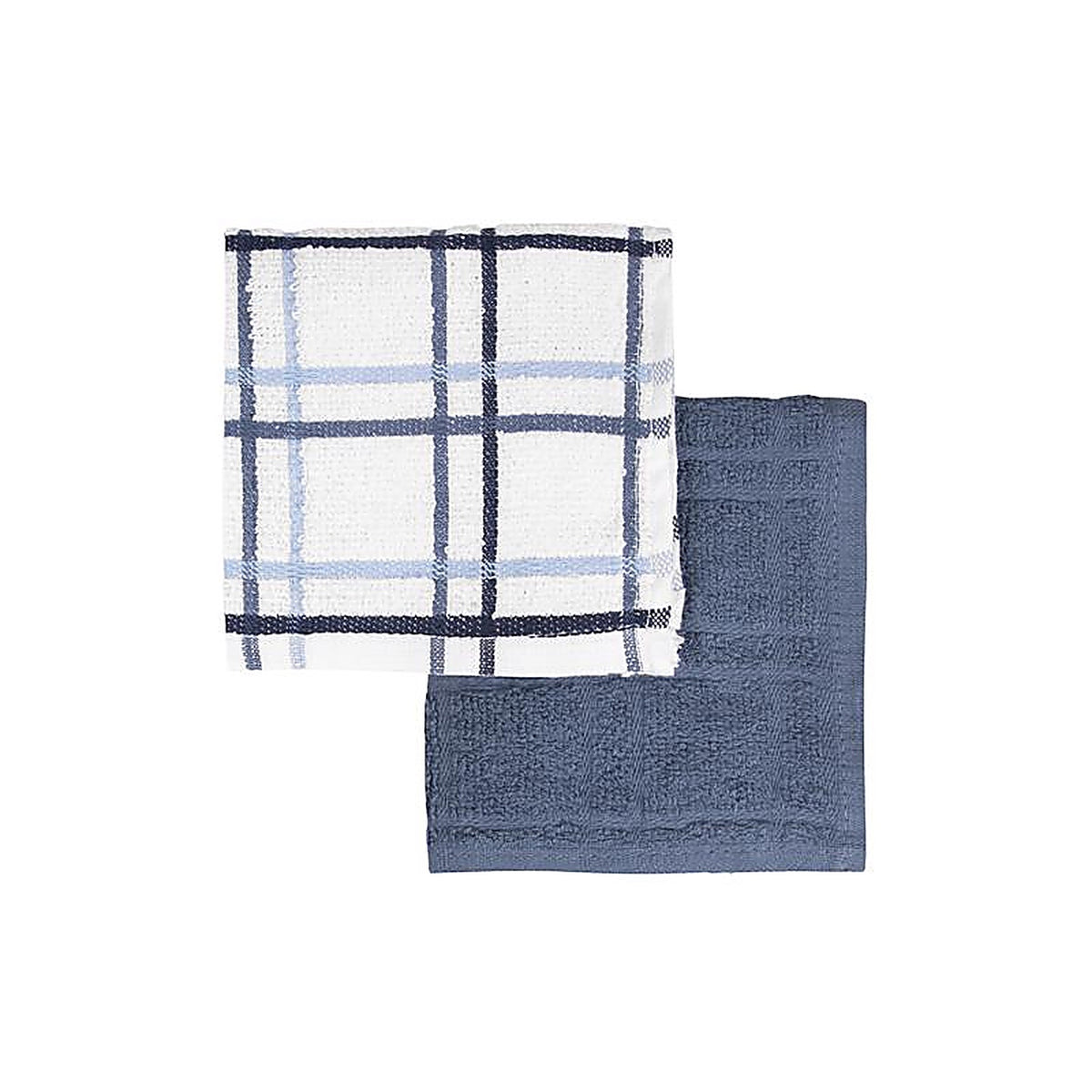 Ritz - 27224 - Blue/White Cotton Dish Cloth 2 pk