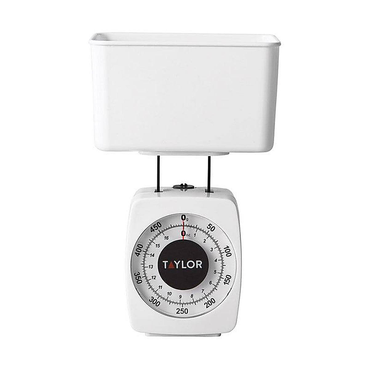 Taylor - 37204014T - White Analog Food Scale 1 lb.