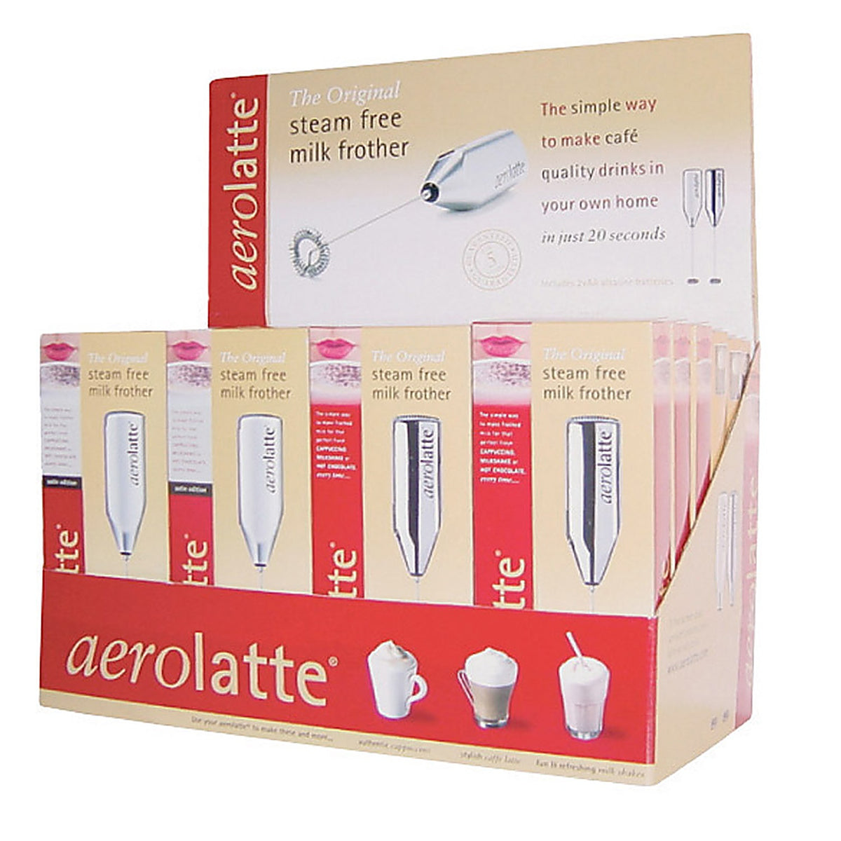 Harold Import - 004 - Aerolatte Chrome Stainless Steel Milk Frother
