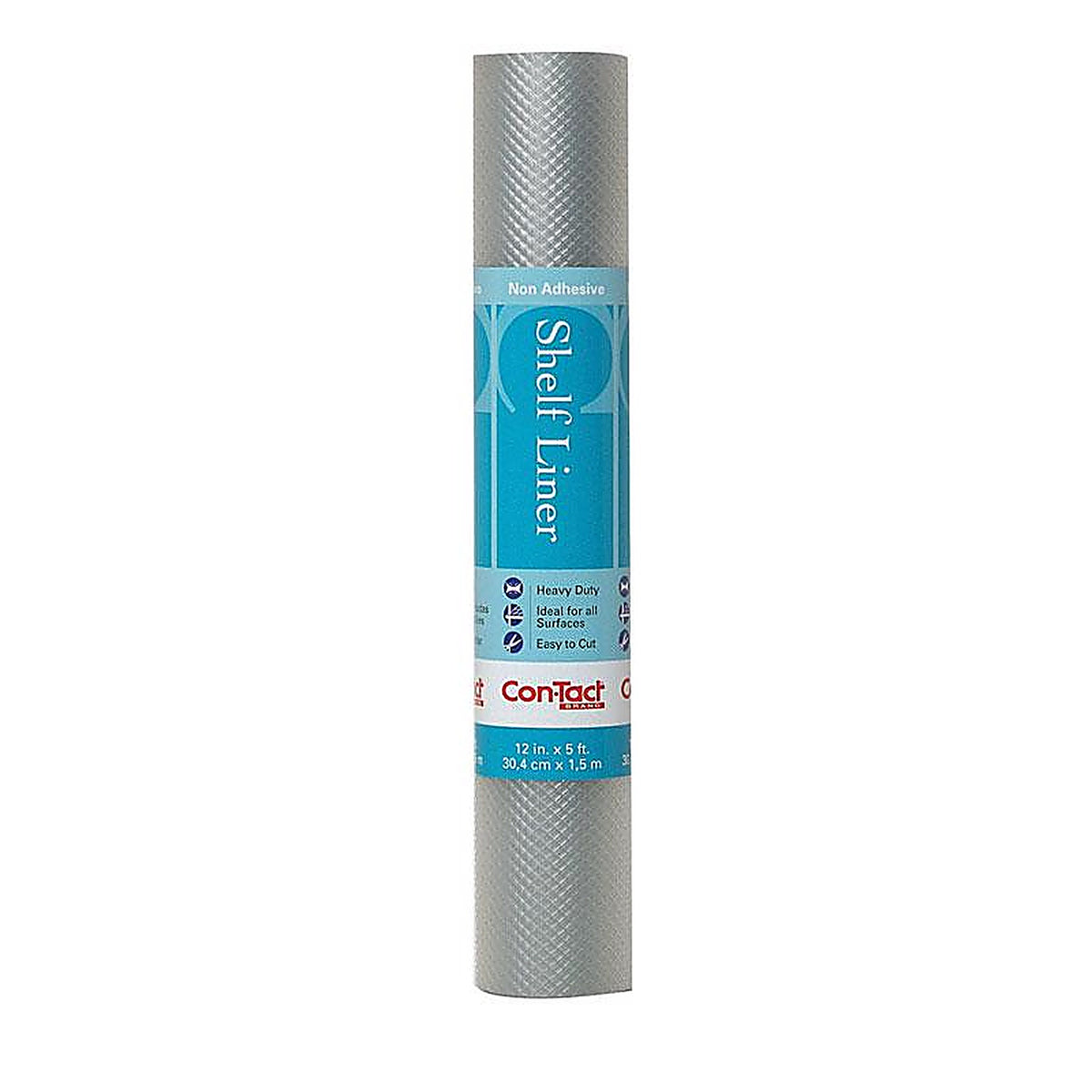 Con-Tact - 05F-C5T10-06 - Simple Elegance 5 ft. L x 12 in. W Clear Diamonds Non-Adhesive Shelf Liner
