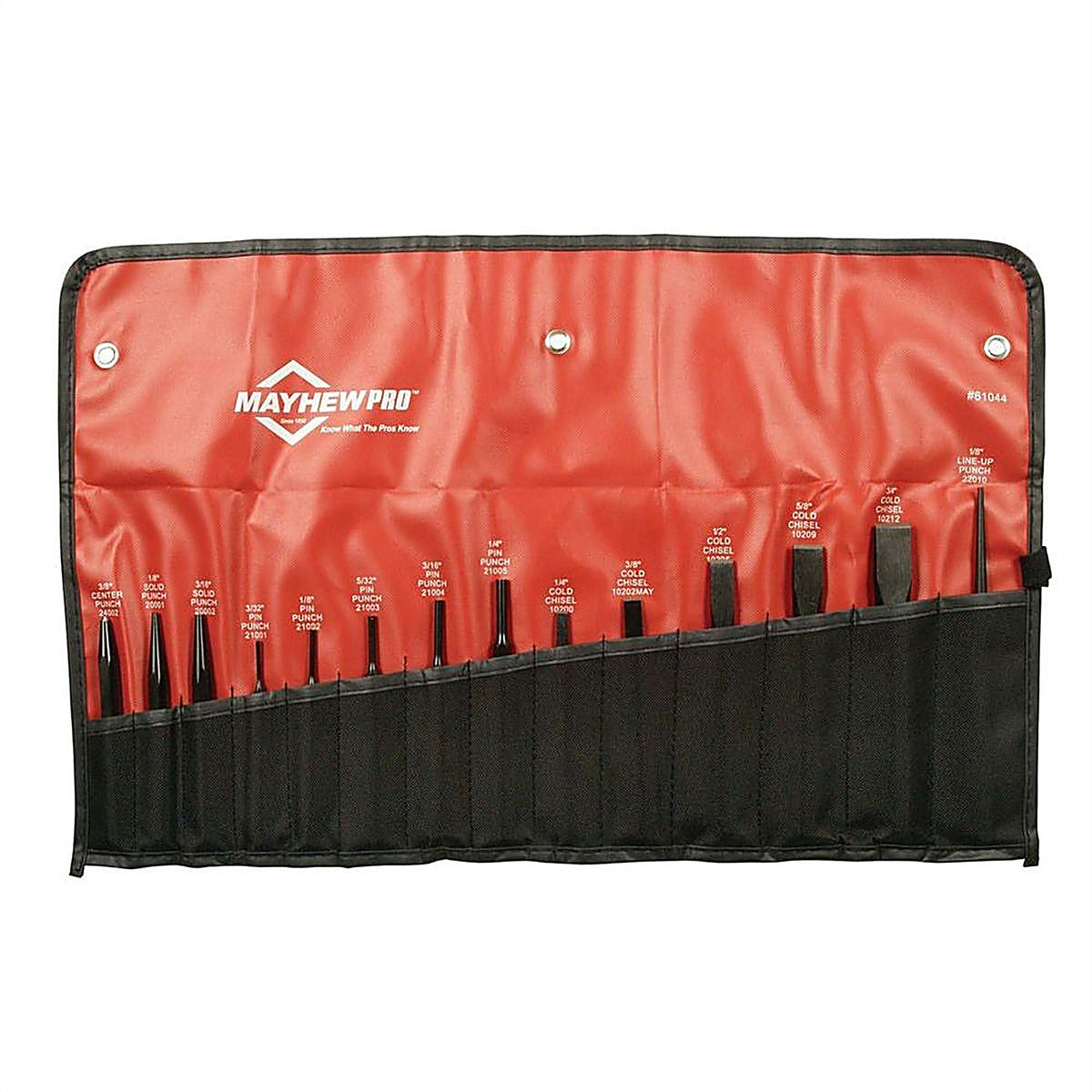 Mayhew Tools - 61044 - 14 Pc. Punch and Chisel Set